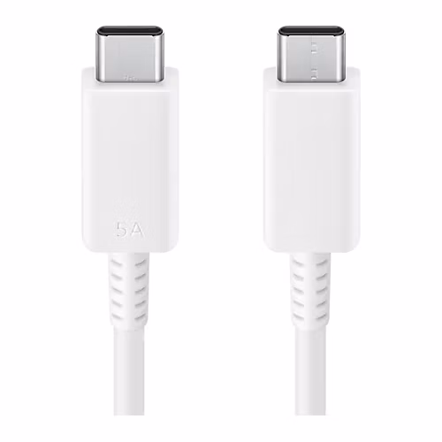Samsung datový kabel EP-DX510JWE, USB-C, 5A, 1,8 m, bílá