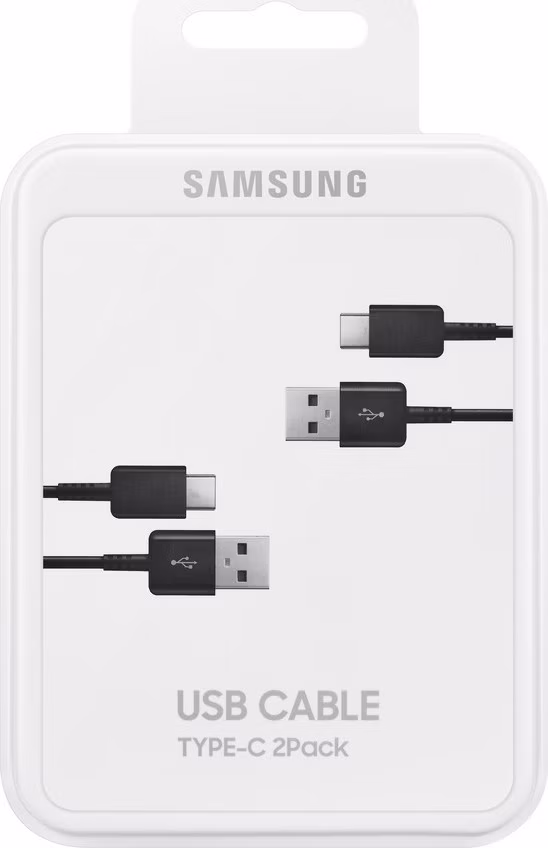 Samsung Kabel USB/USB-C 1,5m (sada 2ks) EP-DG930MBEGWW černý