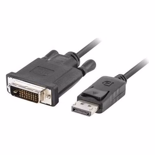 LANBERG připojovací kabel DisplayPort 1.2 na DVI-D (24+1), M/M, délka 1,8m, dual link, černý