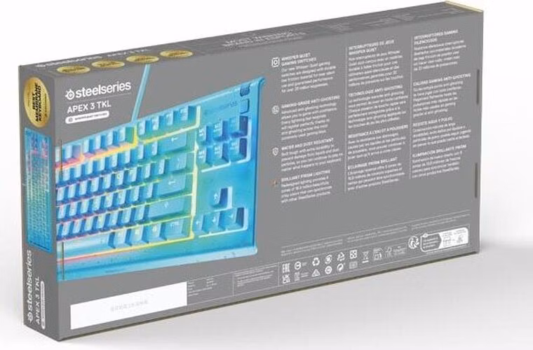 SteelSeries Apex 3 TKL US, aqua