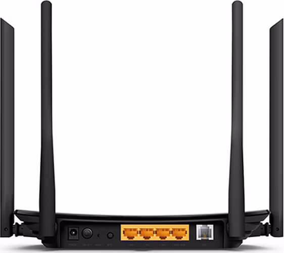 AC1200 Wi-Fi VDSL/ADSL Modem Router SPEED: 867 Mbps at 5 GHz + 300 Mbps at 2.4 GHz, VDSL Profile 30a 100/100 Mbps SPEC: