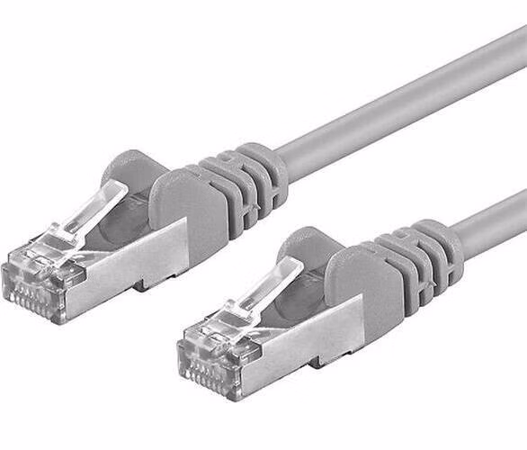 PremiumCord F/UTP 30m CAT.6 patch kabel awg26 šedá