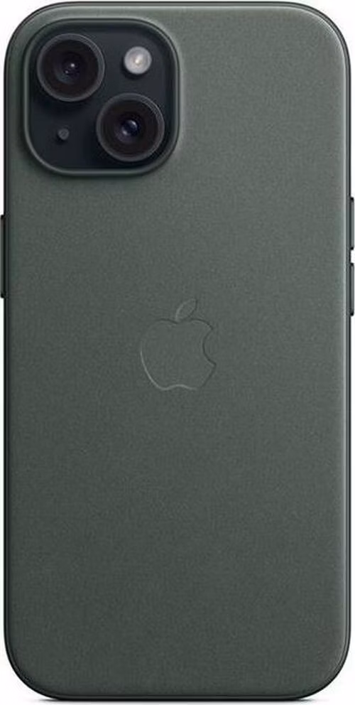 iPhone 15 FineWoven Case with MagSafe - Evergreen