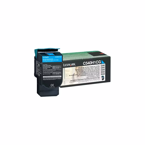 Lexmark C540, C543, C544, X543, X544 2K Cyan HY RP Toner Cart