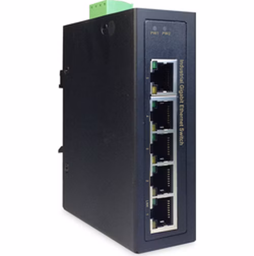 DIGITUS Professional Industrial 5-Port Gigabit Switch