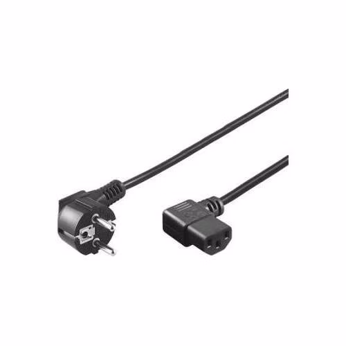 PremiumCord napájecí kabel 240V, délka 2m CEE7 pravoúhlý/IEC C13 pravoúhlý