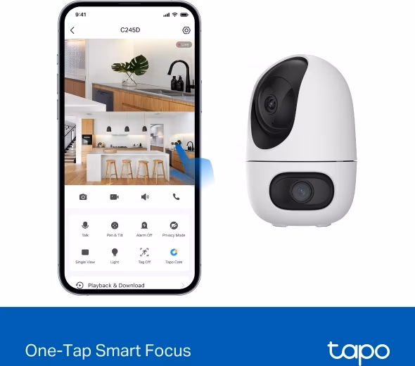 Tapo C245D Dual Lens Pan/Tilt Security Camera