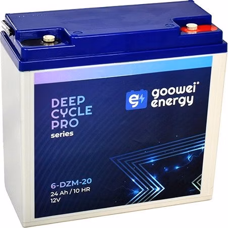 GOOWEI ENERGY Pb trakční záložní akumulátor VRLA GEL 12V/24Ah (6-DZM-20)