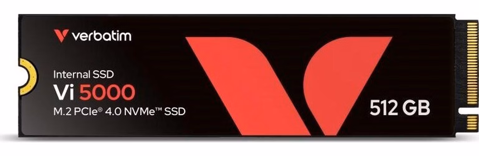 VERBATIM SSD Vi5000 Internal PCIe NVMe M.2 SSD 512GB , W2500/ R 5000 MB/s