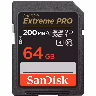 SanDisk Extreme Pro SD UHS-I 64GB SD 200MB/s Read 90MB/s Write