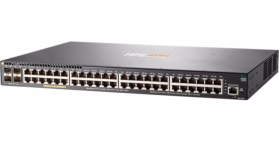 HPE Aruba Networking 2930F 48G PoE+ 4SFP+ Switch