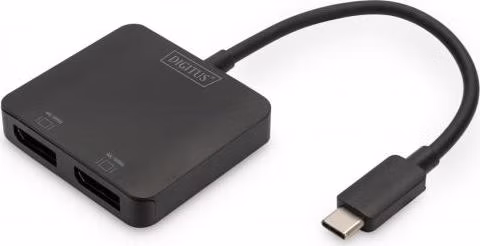 DIGITUS USB-C - 2x DP MST Video Hub DP 1.4, 4K/60Hz