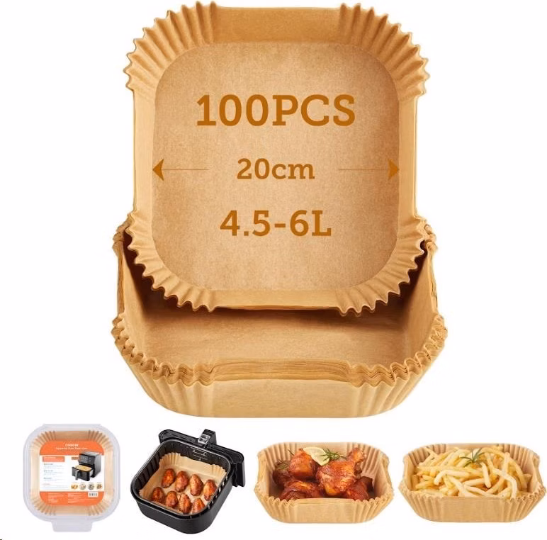 Cosori Papírové formy pro horkovzdušné fritézy 100ks (20cm - 4.5-6L)