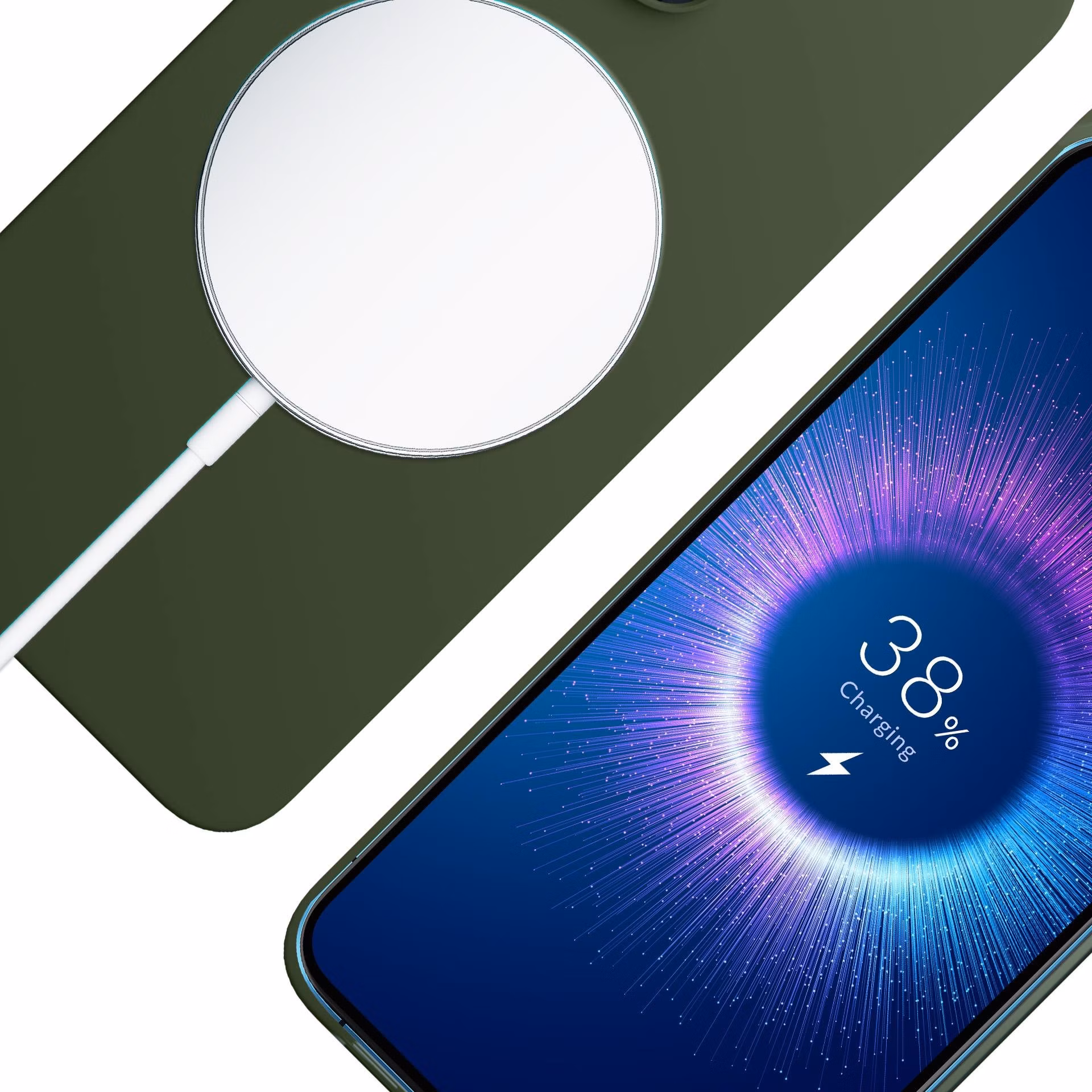 3mk ochranný kryt HARDY MagSilicone pro Apple iPhone 13 Pro Max Alpine Green