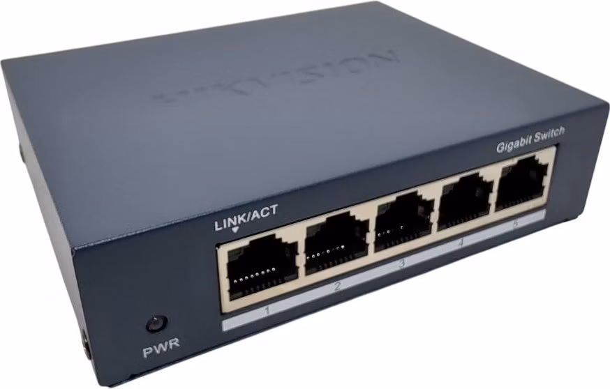 HIKVISION switch DS-3E0505-O/ 5x port/ 1000 Mbps RJ45 ports/ 1 Gbps/ Kov