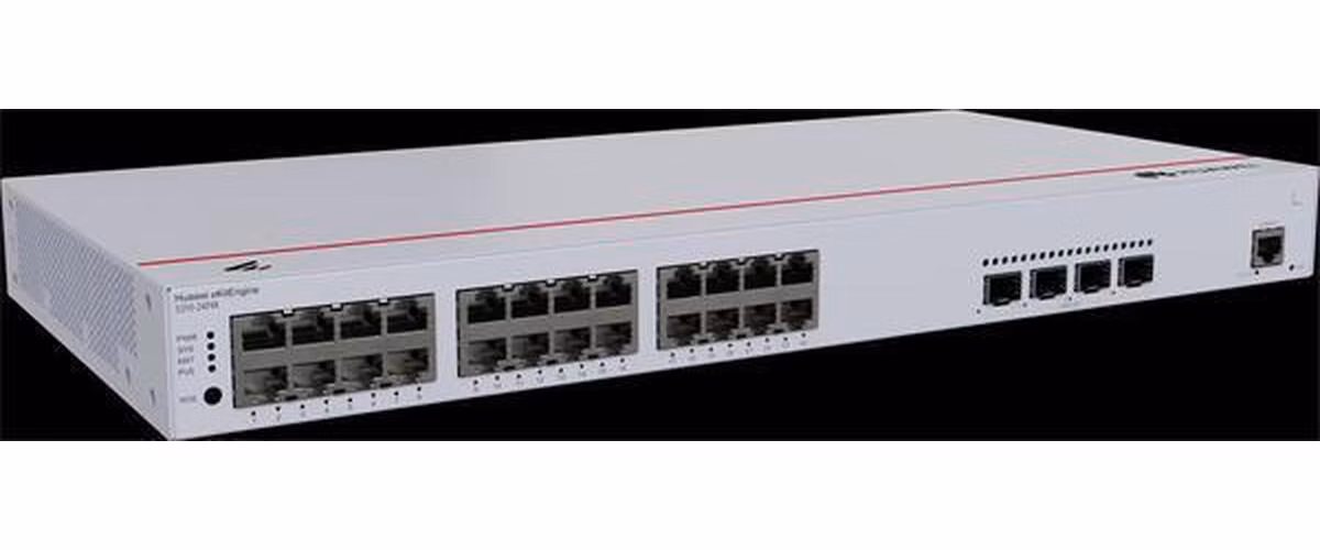 Huawei S310-24P4X,S310-24P4X,S310-24P4X (24*10/100/1000BASE-T ports(400W PoE+), 4*10GE SFP+ ports, built-in AC power)