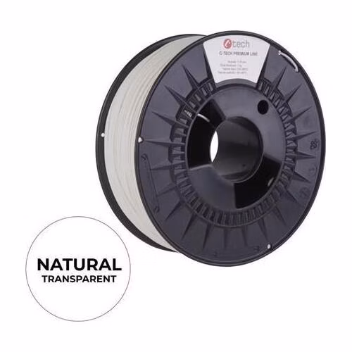 C-TECH tisková struna PREMIUM LINE ( filament ) , ABS, natural, 1,75mm, 1kg