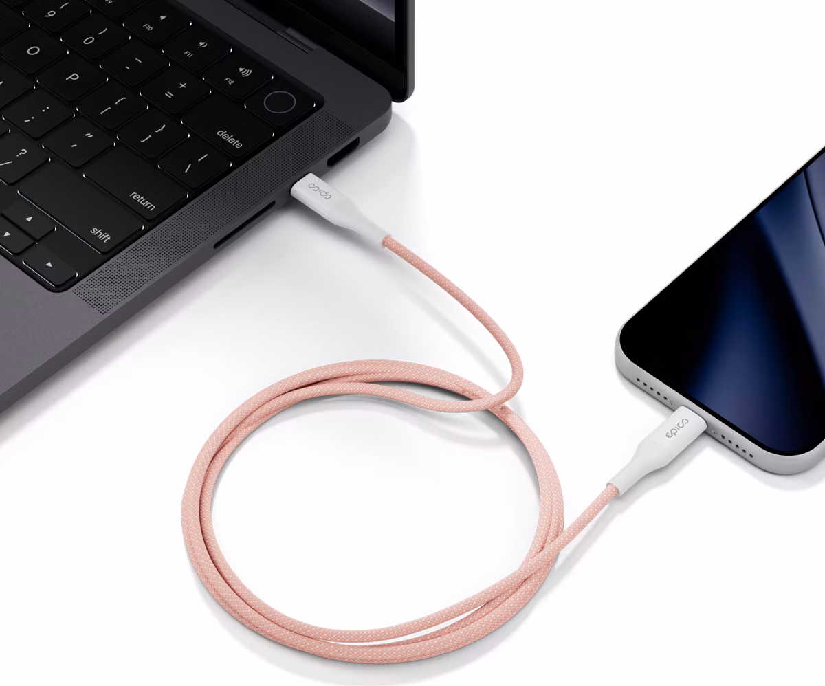 Epico UltraLink 1.5m Cable USB-C to USB-C 60W EC22 - ružová