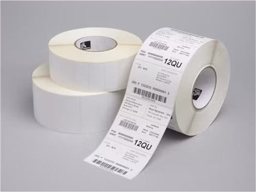 Zebra Label, Polyester, 102x76mm; Thermal Transfer, Z-Ultimate 3000T White, Permanent Adhesive, 25mm Core