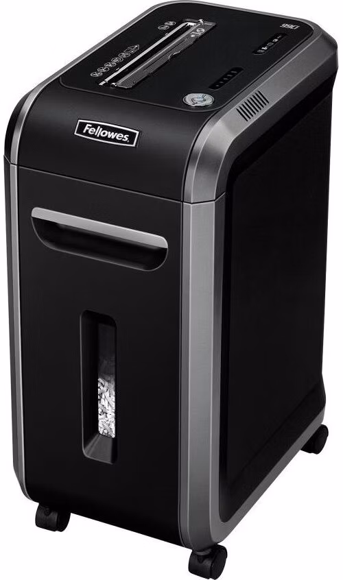 FELLOWES skartovač 99 Ci/ křížový řez 3,9x38 mm/ objekm koše 34 l/ stupeň utajení P-4 (důvěrné)/ černý