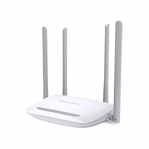 300Mbps Enhanced Wireless N Router SPEED: 300 Mbps at 2.4 GHz SPEC: 4× Fixed External Antennas, 3× 10/100 Mbps LAN Ports