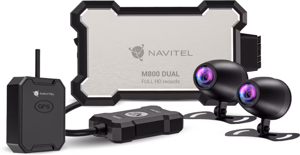 ZÁZNAMOVÁ KAMERA NA MOTORKU NAVITEĽ M800 DUAL