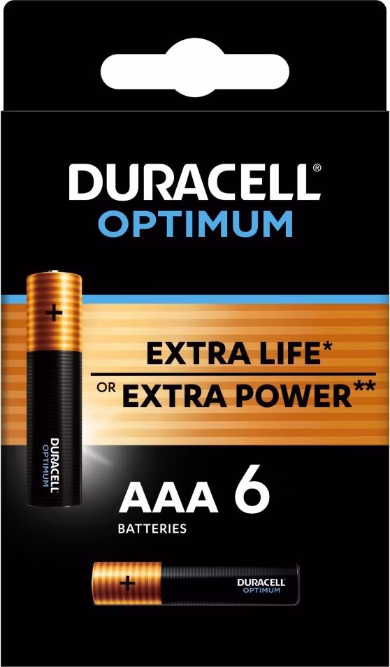 Duracell Optimum alkalická baterie 6 ks (AAA)