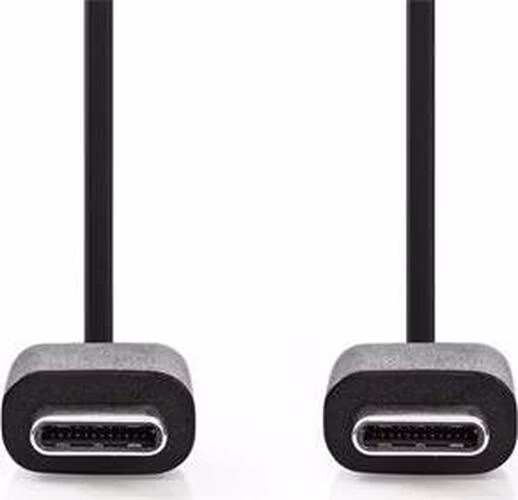 Nedis CCGB60700BK10 - USB 2.0 kabel | Typ-C Zástrčka - Typ-C Zástrčka | 1 m | Černá barva