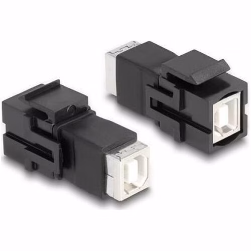 Delock Modul Keystone z konektoru USB 2.0 Typu-B na konektor USB 2.0 Typu-B, černá