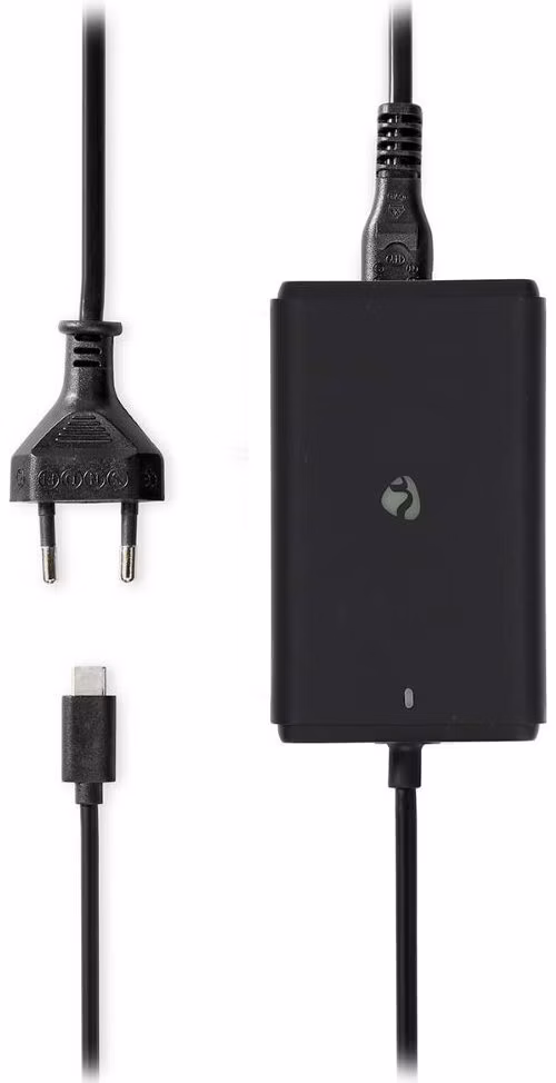 NEDIS univerzální adaptér k notebooku/ 45 W/ 5 / 9 / 12 / 15 / 20 V DC/ 2.25 / 2.33 / 2.92 / 3.0 A/ USB-C