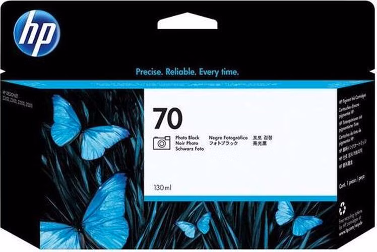 HP Ink Cartridge No. 70/Photo Black/130ml