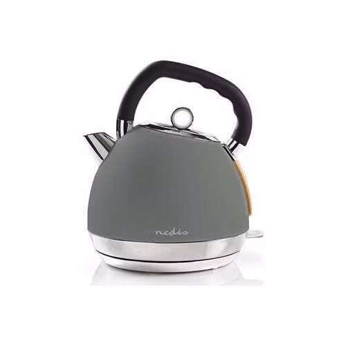 Nedis KAWK520EGY - Rychlovarná Konvice | 1,8 L | Soft-Touch | Šedá barva