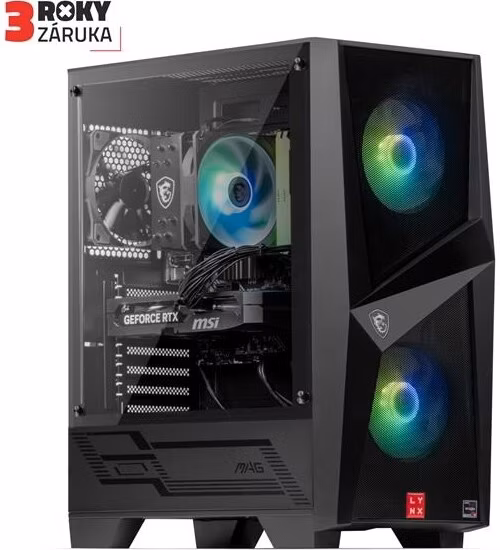 LYNX Challenger Ryzen 5 5600X 16GB 1TB SSD NVMe RTX 5060 Ti 8G W11 Home by MSI