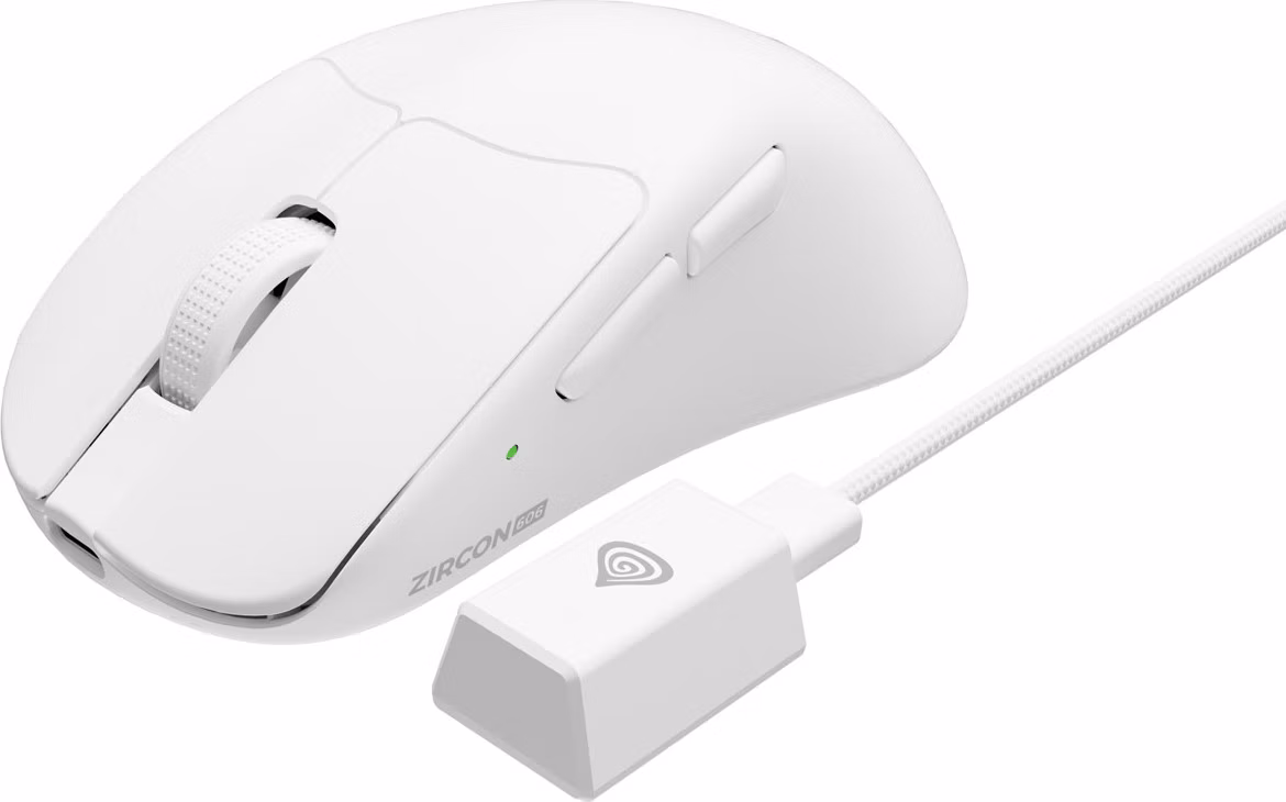 Herná bezdrôtová myš Genesis ZIRCON 606/Herná/Optická/26 000 DPI/USB+BT/Biela