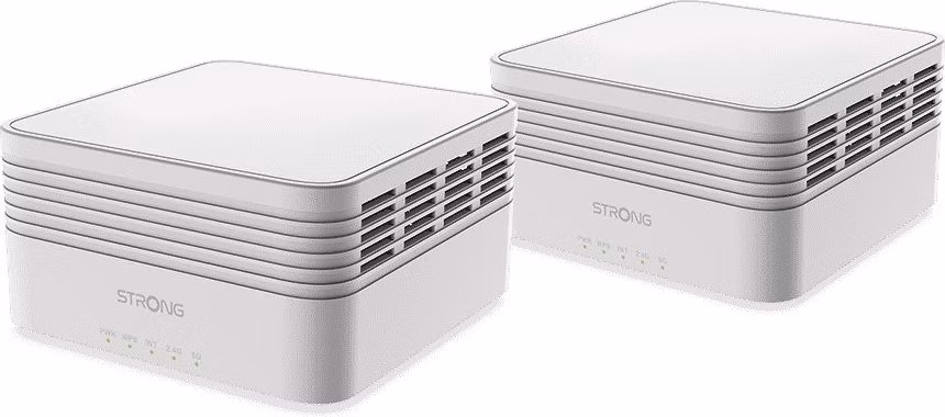 STRONG sada 2 ATRIA Wi-Fi Mesh Home Kit AX3000/ Wi-Fi 802.11a/b/g/n/ac/ax/ 2402 Mbit/s/ 2,4GHz a 5GHz/ 3x LAN/ bílý