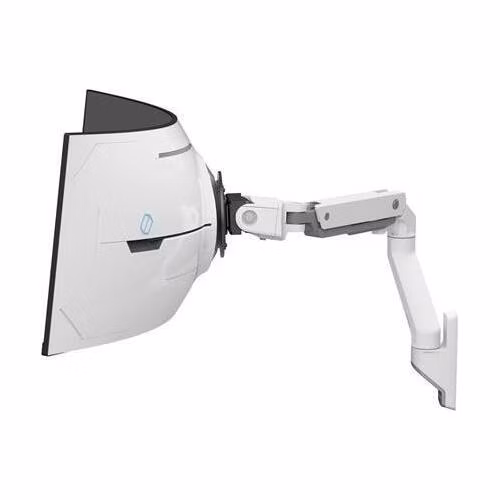 ERGOTRON HX Wall Monitor Arm with VHD Pivot, nástěnné rameno pro hluboce zakřivené monitory (1000R), bílá