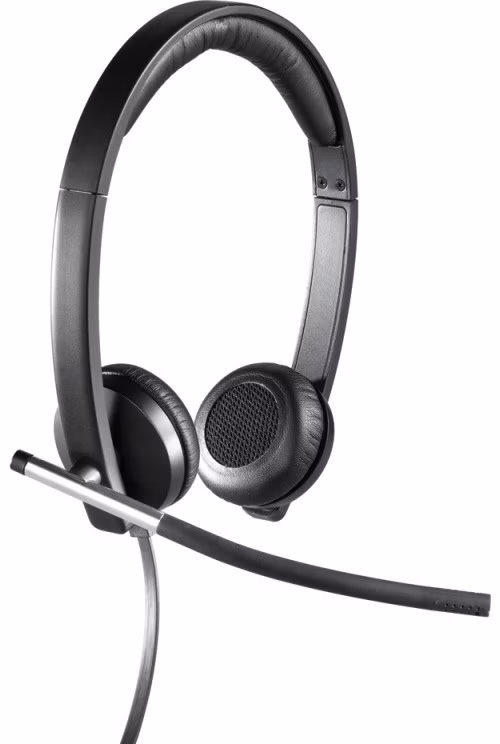 LOGITECH Headset H650e Stereo/ drátová sluchátka + mikrofon/ USB/ černá