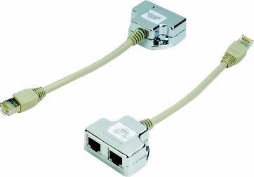 DATACOM "Y" adaptér STP CAT5E  PC / PC+PC
