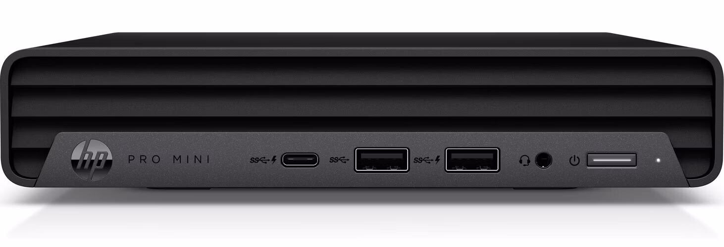 HP PC Pro Mini 400G9 i3-14100T,1x8GB,512GB M.2 NVMe,Intel HD 2xDP+HDMI,WiFi 6E+BT, usb kl. myš, 90W, Win11Pro, 3y onsite