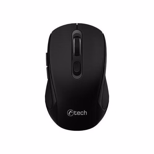 C-TECH myš WLM-12 Dual mode, bezdrátová, BT5.0 + 2,4GHz, 1600DPI, 6 tlačítek, USB nano receiver, černá