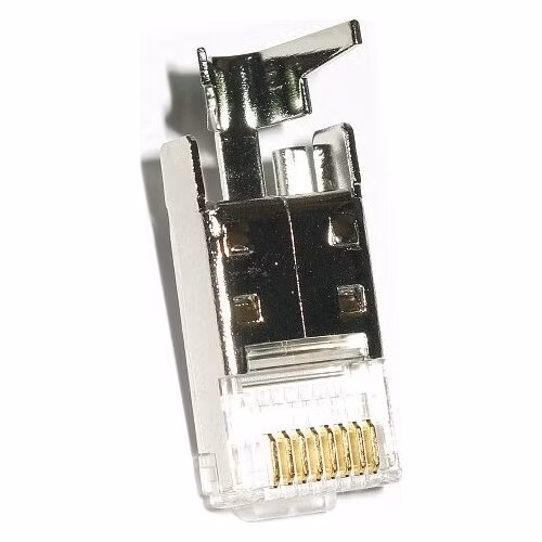 XtendLan Konektor STP RJ45 CAT 6 s lisovacím klipem