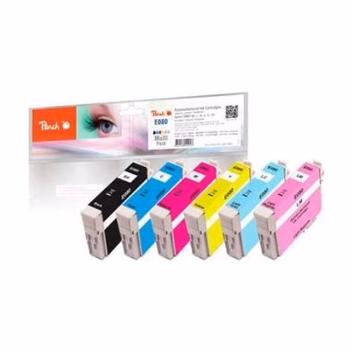 PEACH kompatibilní cartridge Epson T0807 MultiPack, 6x8,2 ml