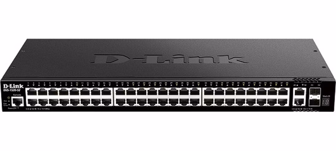 D-Link DGS-1520-52 48 ports GE + 2 10GE ports + 2 SFP+ Smart Managed Switch