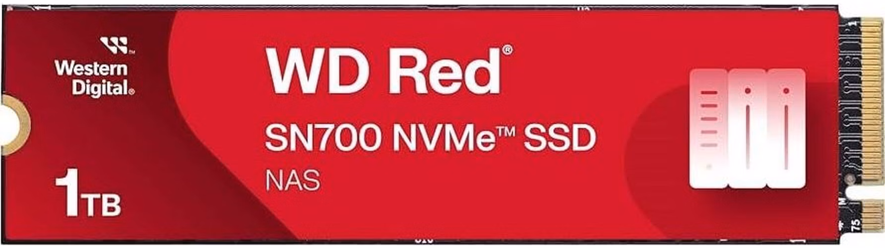 WD RED SSD NVMe 1TB PCIe SN700, Geb3 8GB/s, (R:3430/W:3000 MB/s) TBW 2000