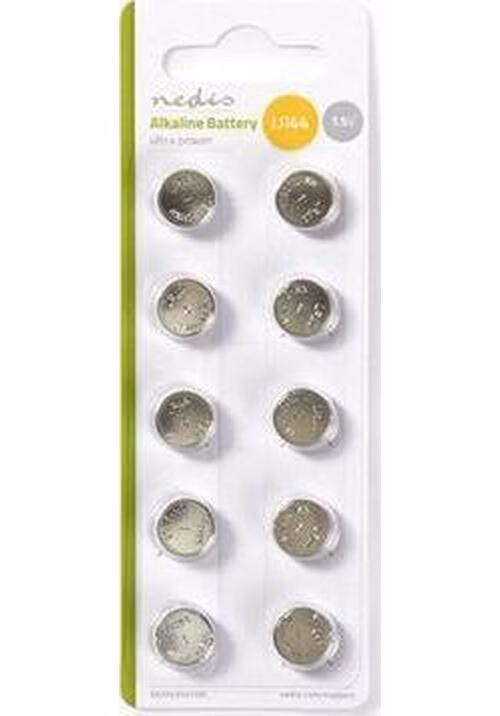 Nedis BAAKLR4410BL - Alkalická Baterie LR44 | 10 kusů | V blistru