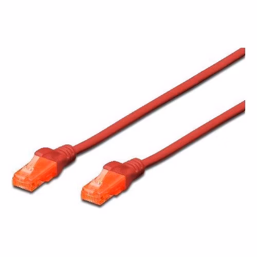 Digitus CAT 6 U-UTP patch cable, Cu, LSZH AWG 26/7, length 0.25 m, color red