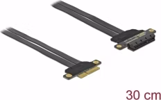 Delock Karta PCI Express Riser x4 na x4, s ohebným kabelem délky 30 cm
