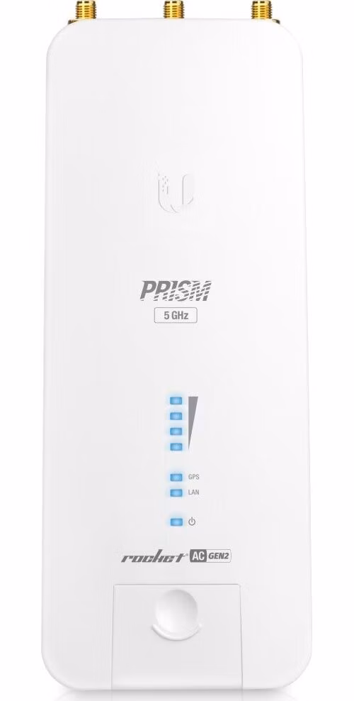 ROZBALENÉ - Ubiquiti Rocket 5AC Prism Gen2 - AP 5GHz, airMAX AC, airPrism, GPS, 3x RSMA, 1x Gbit RJ45, PoE 24V - Výprodej