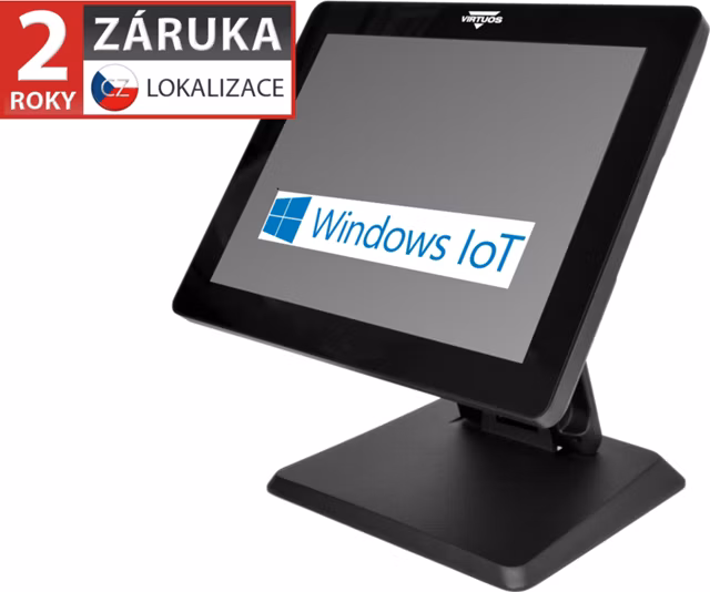 Virtuos BPOS BP-1588, 15" LCD LED, 400 cd/m2, i3-1011U, 8 GB RAM, 256 GB SSD, Win11 IoT, čierny