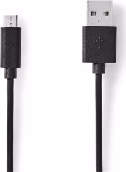 Nedis CCGL60500BK05 - USB 2.0 kabel | USB-A Zástrčka - Micro USB-B Zástrčka | 0,5 m | Černá